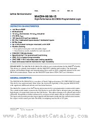 MACH4-96 datasheet pdf Lattice Semiconductor