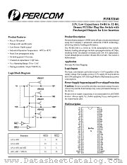PI3B32160A datasheet pdf Pericom Technology