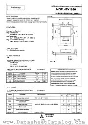 MGFL48L1920 datasheet pdf Mitsubishi Electric Corporation