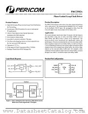 PI6C2502A datasheet pdf Pericom Technology