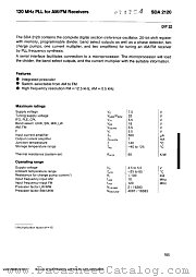 SDA2120 datasheet pdf Siemens