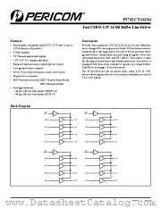 PI74LCX16244 datasheet pdf Pericom Technology
