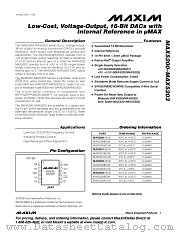 MAX5201AEUB datasheet pdf MAXIM - Dallas Semiconductor