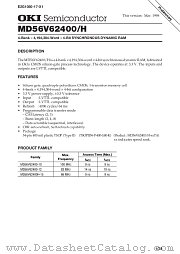 MD56V62400H datasheet pdf OKI electronic eomponets