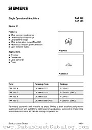 TAA762 datasheet pdf Siemens