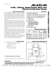 MAX1174ACUP datasheet pdf MAXIM - Dallas Semiconductor
