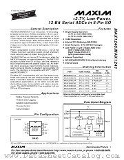 MAX1240BCPA datasheet pdf MAXIM - Dallas Semiconductor