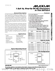 MAX1724EZK30-T datasheet pdf MAXIM - Dallas Semiconductor