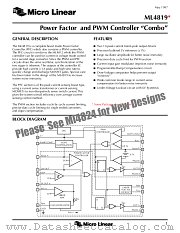 ML4819CS datasheet pdf Micro Linear