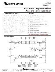 ML6423CS-5 datasheet pdf Micro Linear