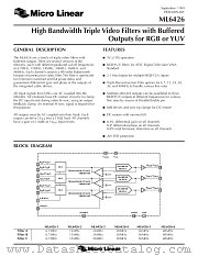 ML6426CS-15 datasheet pdf Micro Linear