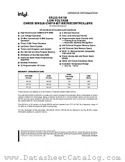 87L54 datasheet pdf Intel
