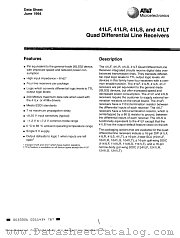 1141LF datasheet pdf Agere Systems