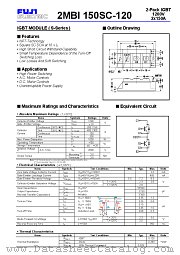 2MBI150SC-120 datasheet pdf Fuji Electric
