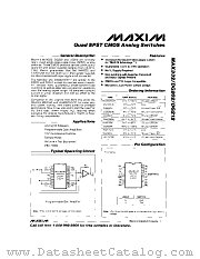 DG202BK datasheet pdf MAXIM - Dallas Semiconductor