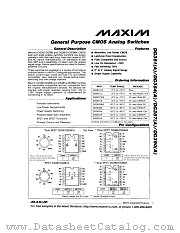 DG381ABA datasheet pdf MAXIM - Dallas Semiconductor