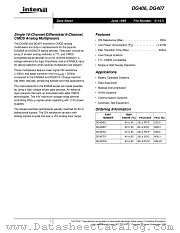 DG407DN datasheet pdf Intersil