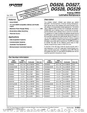 DG526 datasheet pdf Intersil