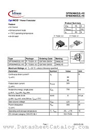 SPB80N06S2L-H5 datasheet pdf Infineon