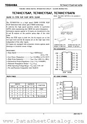 TC74HC175 datasheet pdf TOSHIBA