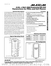MAX3389ECUG datasheet pdf MAXIM - Dallas Semiconductor