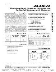 MAX4400AUK-T datasheet pdf MAXIM - Dallas Semiconductor