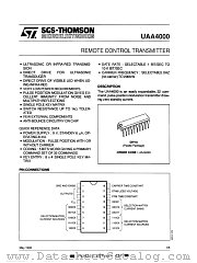 UAA4000 datasheet pdf ST Microelectronics