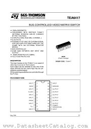 TEA6417 datasheet pdf ST Microelectronics