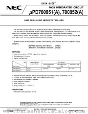 UPD78085X datasheet pdf NEC