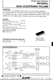 M51523AL datasheet pdf Mitsubishi Electric Corporation