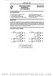 QS74FCT239T datasheet pdf Quality Semiconductor