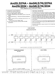 AM25LS374A datasheet pdf Advanced Micro Devices