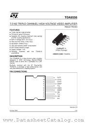 TDA9556 datasheet pdf ST Microelectronics