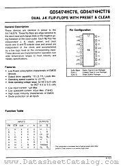 GD74HCT76 datasheet pdf LG Semiconductor