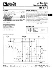 SSM2134 datasheet pdf Analog Devices