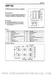 AN7142 datasheet pdf Panasonic