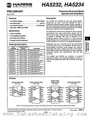 HA5234 datasheet pdf Harris Semiconductor