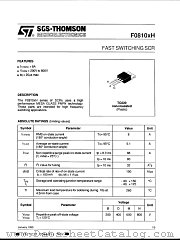 F0810XH datasheet pdf ST Microelectronics