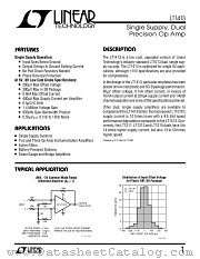 LT1413CN8 datasheet pdf Linear Technology