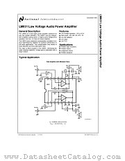 LM831M datasheet pdf National Semiconductor