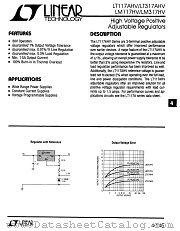 LT117AHVH datasheet pdf Linear Technology