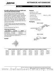HGT1S3N60C3DS datasheet pdf Intersil