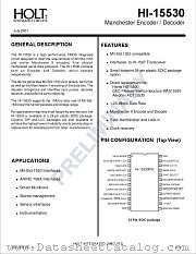 HI-15530 datasheet pdf Holt Integrated Circuits
