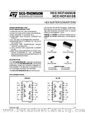 HCC4009UB datasheet pdf ST Microelectronics