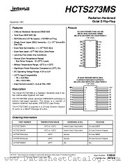 HCTS273HMSR datasheet pdf Intersil