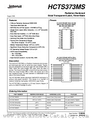 HCTS373DMSR datasheet pdf Intersil