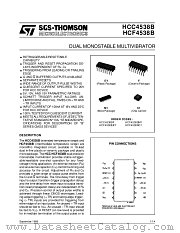 HCF4538B datasheet pdf ST Microelectronics