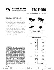 HCC4043BM1 datasheet pdf ST Microelectronics