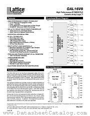 GAL16V8A-25QPI datasheet pdf Lattice Semiconductor
