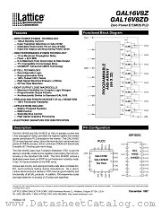 GAL16V8Z datasheet pdf Lattice Semiconductor